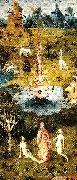 Hieronymus Bosch den vanstra flygeln i ustarnas tradgard painting